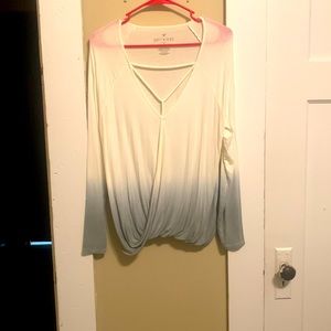 super comfy stretch material. ombré in color